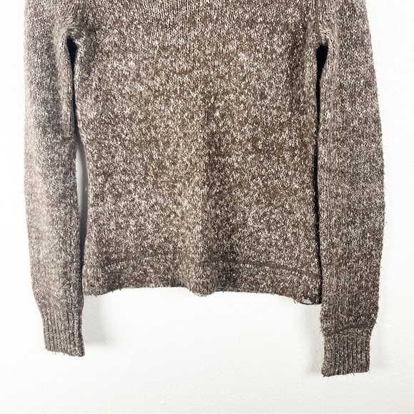 PRANA Brown Marled Long Sleeves V-Neck Knit Cabin Sweater, Size Medium - Picture 8 of 8